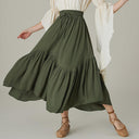 Renaissance High Waist Maxi Skirts with Pockets - Retrorobe
