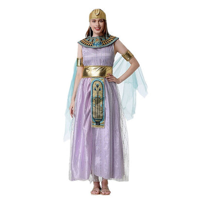 Egyptian Queen Cleopatra Dress with Collar & Belt