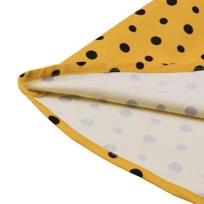 Women's 1950s Polka Dot Bow Tie Neck Short Sleeve A-Line Rockabilly Dress