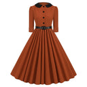 Peter Pan Collar Grace Midi Dress