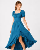 Robe de costume fantaisie elfique verte pour GN 