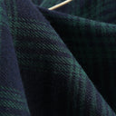 Kariertes Midikleid mit Reverskragen und Charms