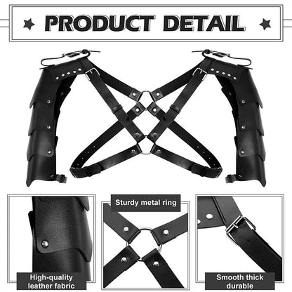 Medieval Ranger Shirt Set with Guards Armor Shawl Belt