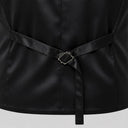 Set da uomo composto da gilet Gatsby marrone anni '20 e fedora, 6 pezzi