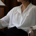 French Minimalist Style Vintage Blouse - Retrorobe
