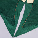 Men's Green Floral Tailcoat Victorian Gentleman 4-Piece Costume Set