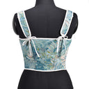 Renaissance Style Floral Lace Design Corset Vest - Retrorobe