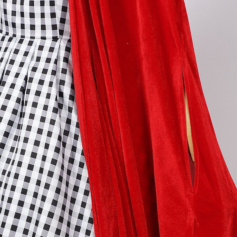 Women's Cindy Lou Who Dress with Red Cape