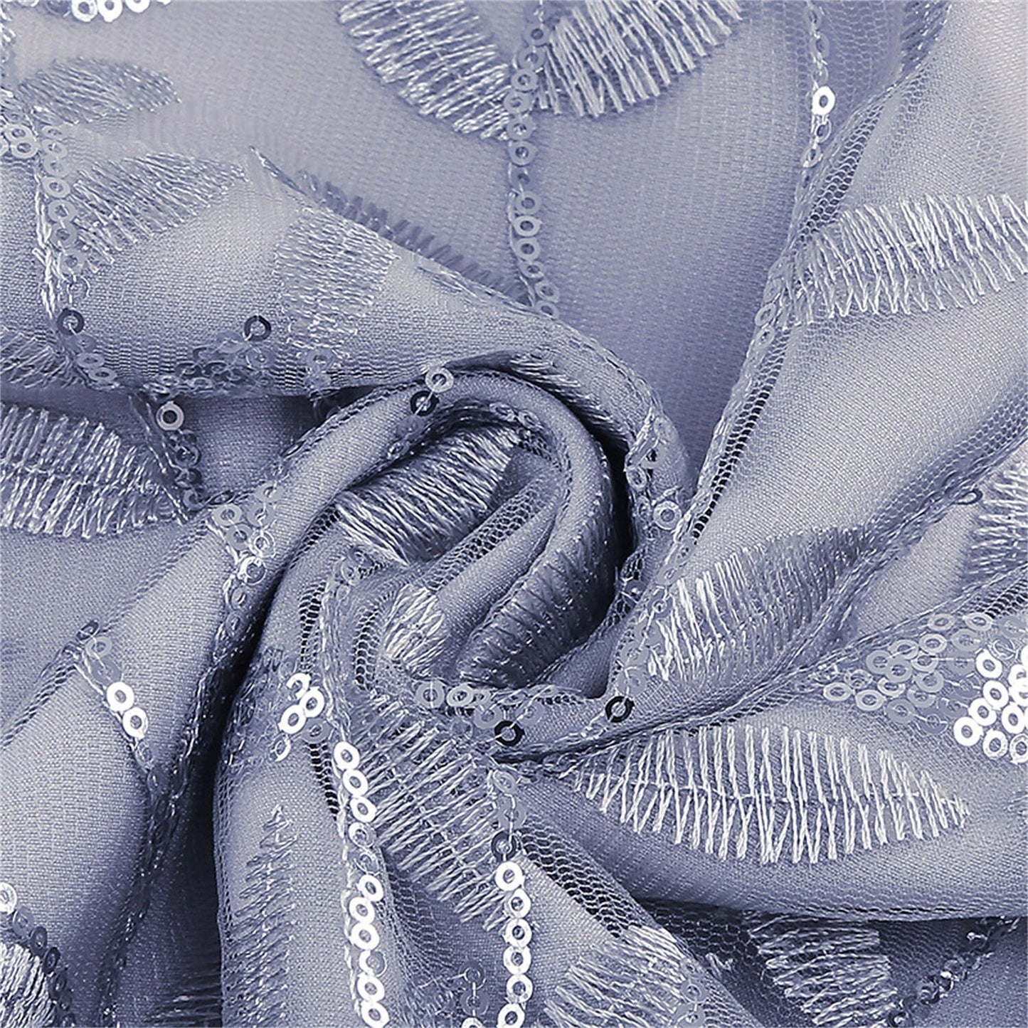 Embroidered Flutter Sleeve Midi Dress