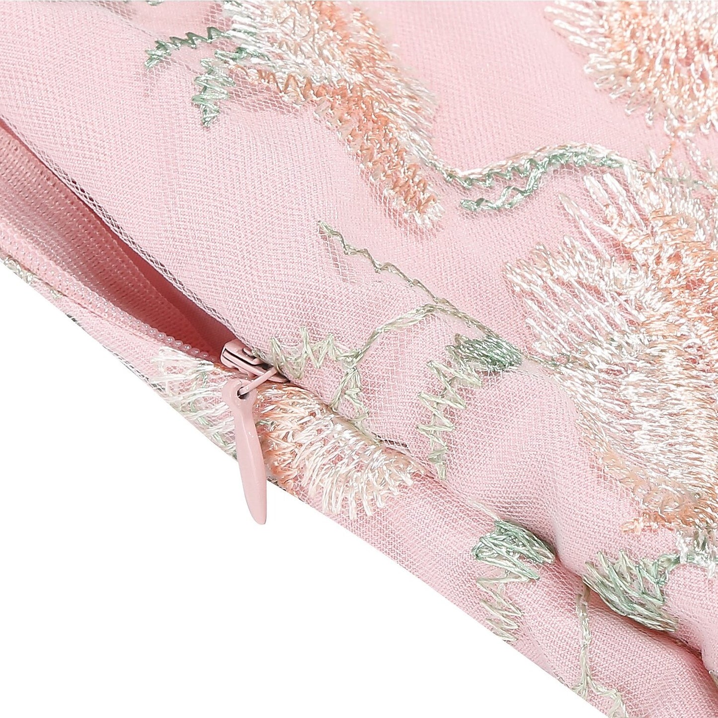 Floral Embroidered Sweetheart Midi Dress