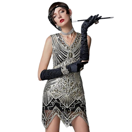 Sparkly Sequin Bodycon Flapper Dress