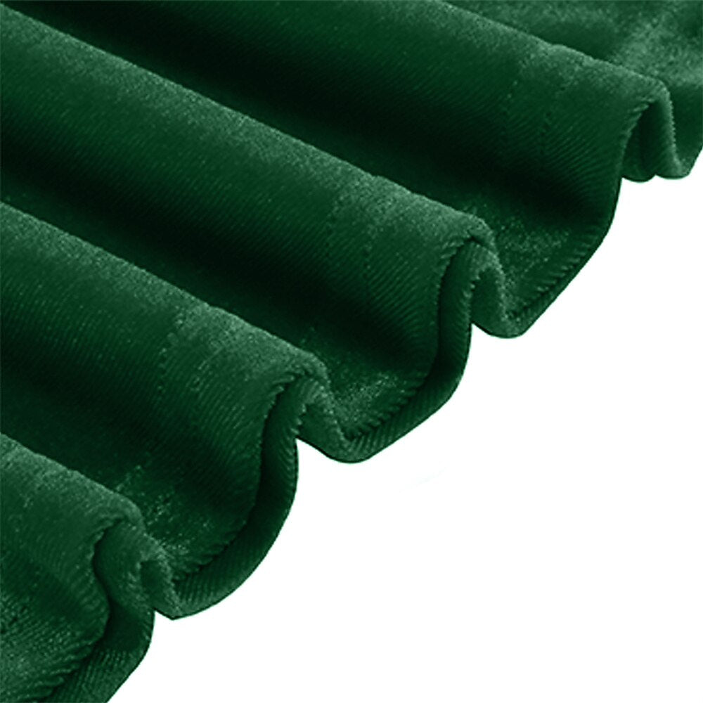 Women's 1950s Velvet V-Neck Long Sleeve Swing Dress