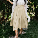 Renaissance High Waist Maxi Skirts with Pockets - Retrorobe