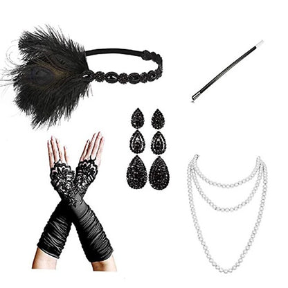 5Pcs Art Deco Accessories Set