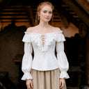 Renaissance Off-Shoulder Peasant Blouse
