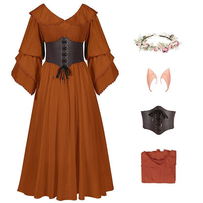 Costume de fée de la Renaissance avec accessoires