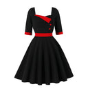 Contrast Button Dream Midi Dress