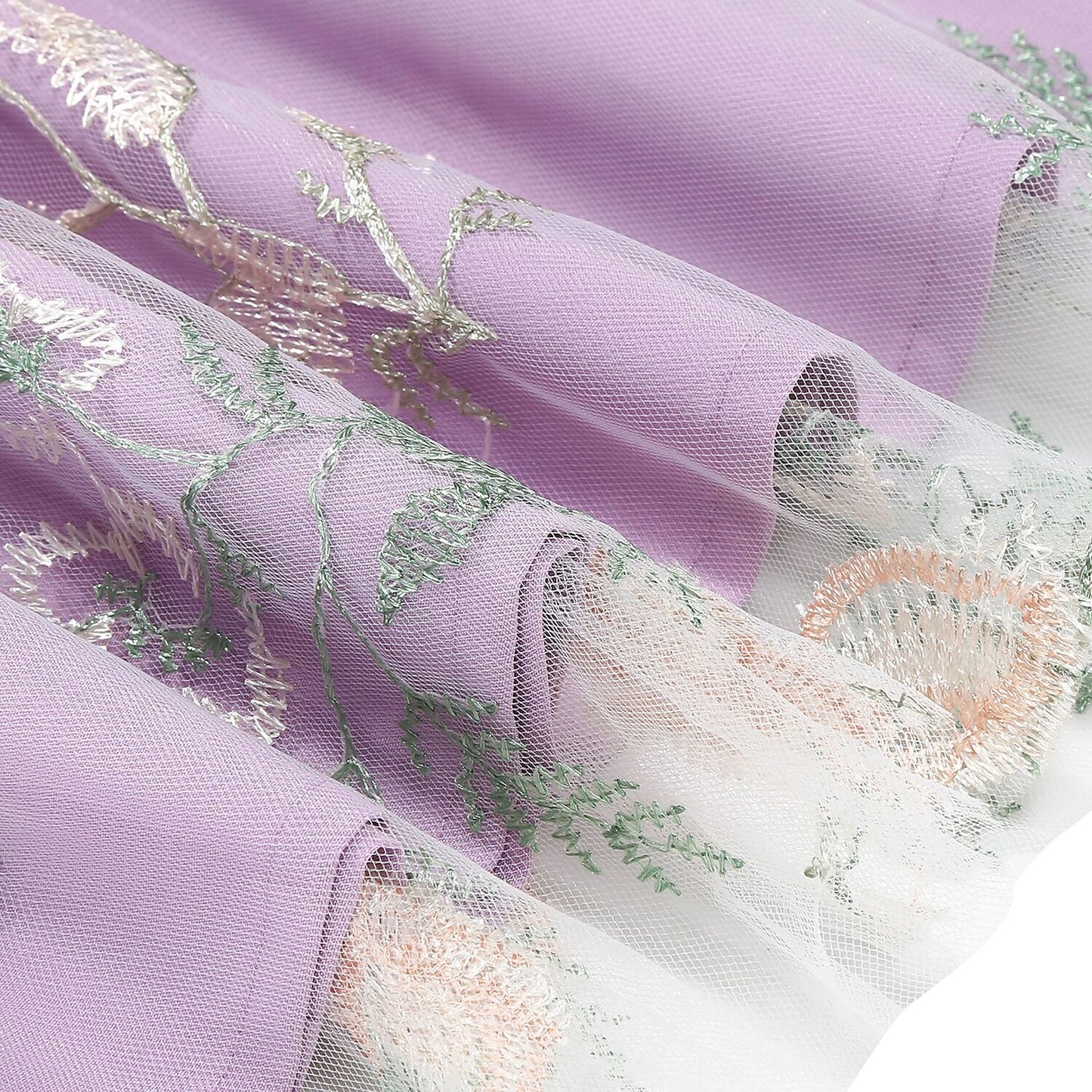 Floral Embroidered Sweetheart Midi Dress