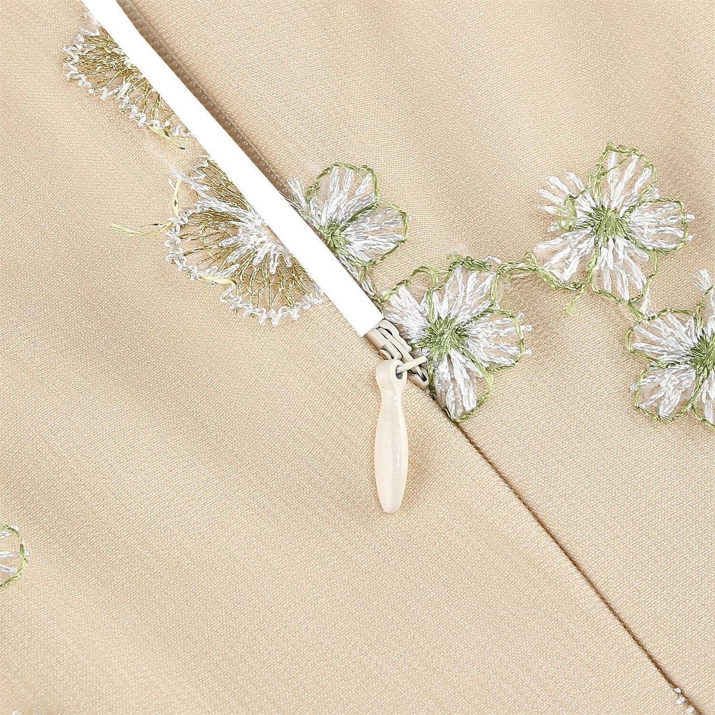 Floral Embroidered Midi Dress