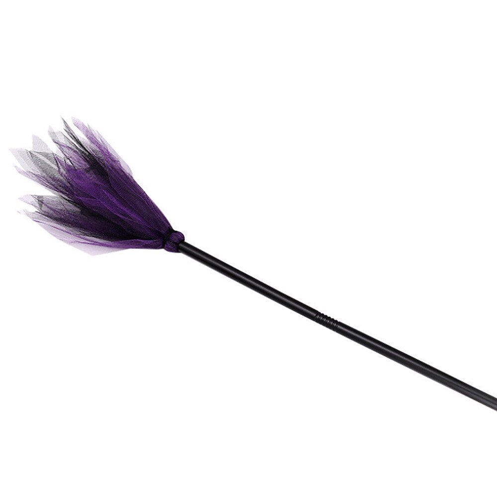Witch Broomstick Halloween Prop Tulle