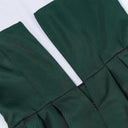 Oktoberfest Burgundy Green Blue Dirndl Dress with Apron and Blouse - Retrorobe