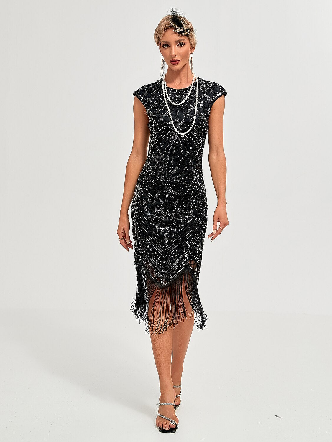Art Deco Beading Flapper Dress