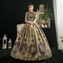 The Marvelous Mrs. Maisel Rococo Medieval Dress Party Costume Masquerade Women's Costume Black Vintage Cosplay Party Masquerade Halloween - Retrorobe