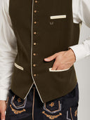 Men’s Oktoberfest Trachten Waistcoat with Embroidery