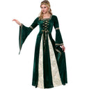 Vestido medieval celta con cordones