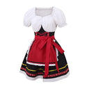 Bavarian Oktoberfest Short Red Dirndl Costume - Retrorobe