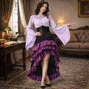 Medieval Pirate Set with Blouse Skirt Waspie Corset Belt