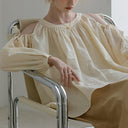 Classic Flowy Pleated Cold Shoulder Blouse - Retrorobe