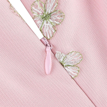 Floral Embroidered Midi Dress