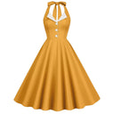 Vintage Collar Grace Midi Dress