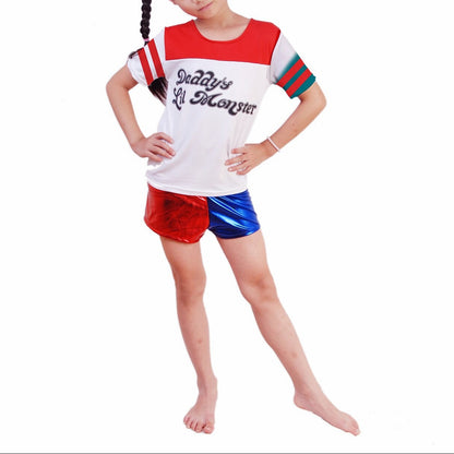 Harley Quinn Suicide Squad Cosplay Costume for Kids