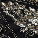 Art Deco V-Neck Flapper Dress with Accessories Set