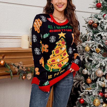 Christmas Trees Knitted Ugly Christmas Sweater