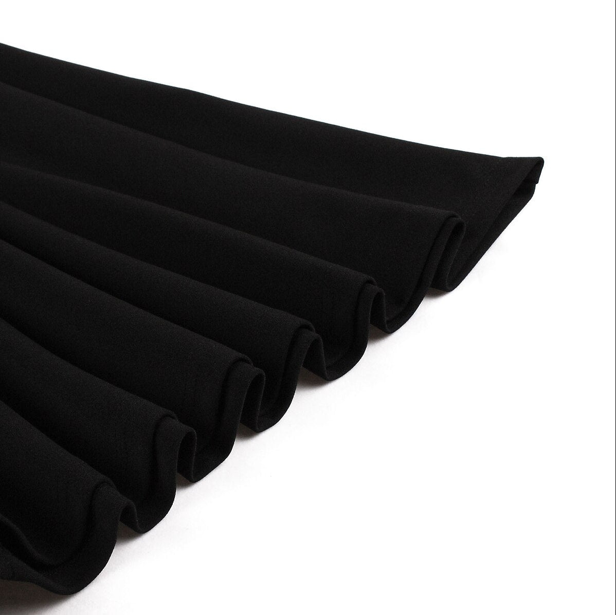 Women's 1950s Contrast Color Block Lapel Collar Belted A-Line Dress