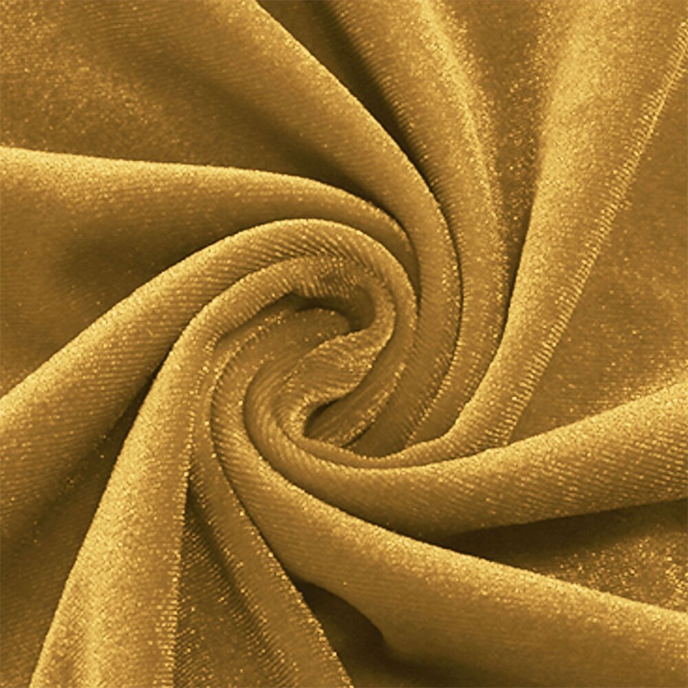 Women's 1950s Velvet V-Neck Long Sleeve Swing Dress