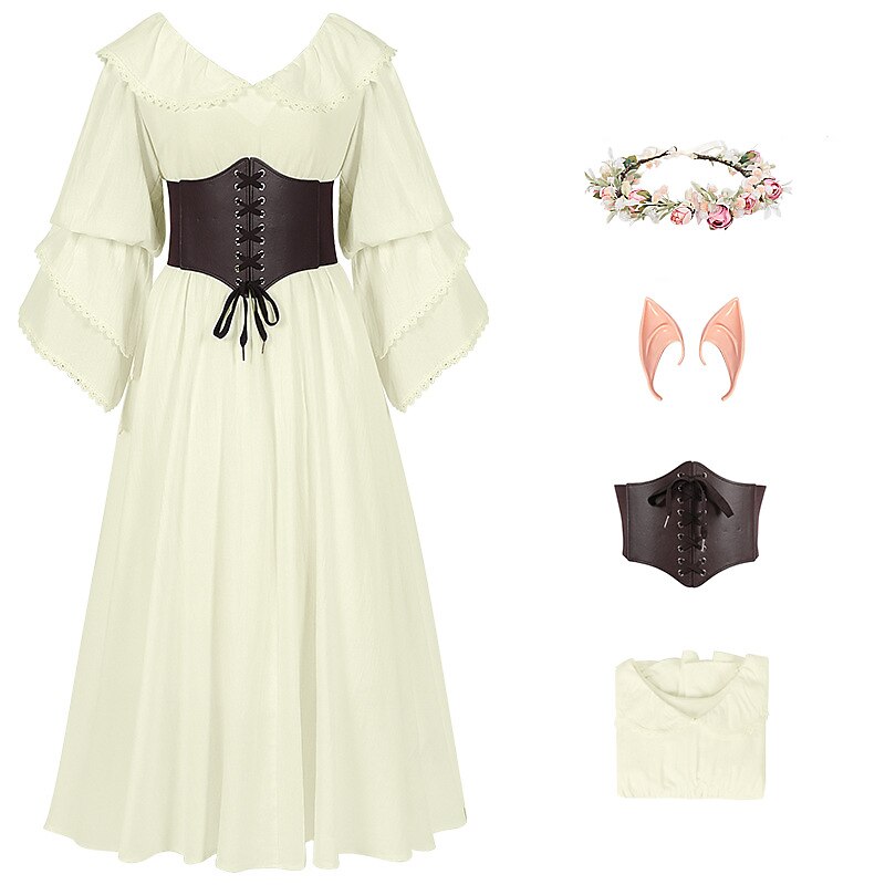 Costume de fée de la Renaissance avec accessoires