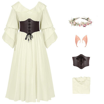 Costume de fée de la Renaissance avec accessoires