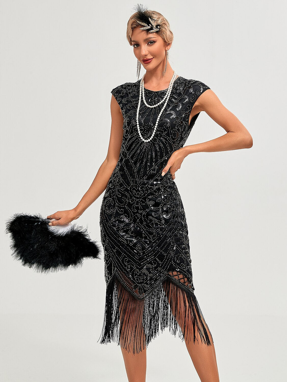 Art Deco Beading Flapper Dress