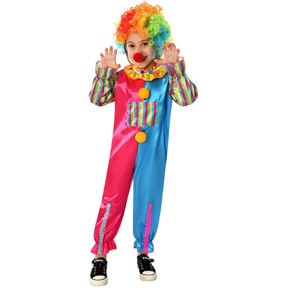 Circus Clown Halloween Outfits with Wigs