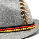 Men's Oktoberfest Lederhosen Costume with White Shirt, Hat & Knee Socks Set