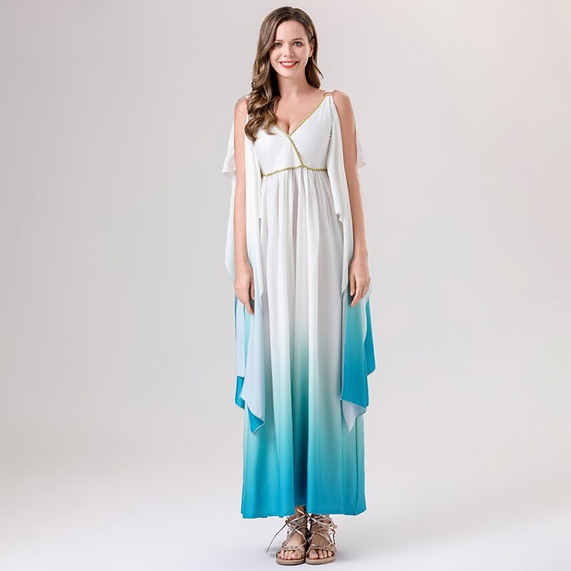 Greek Goddess Costume Ombre Dress