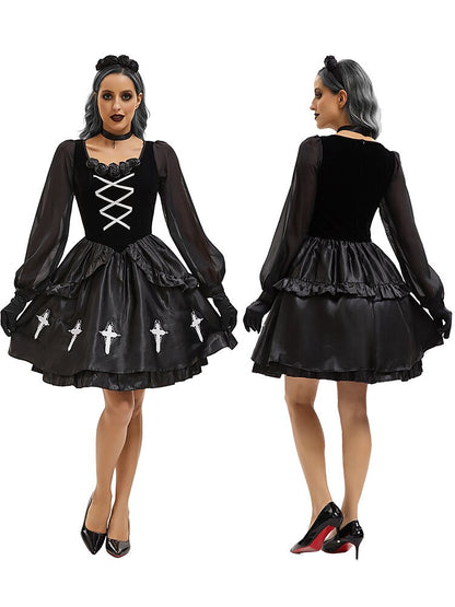 Gothic Lolita Witch Vampire Velvet Cross