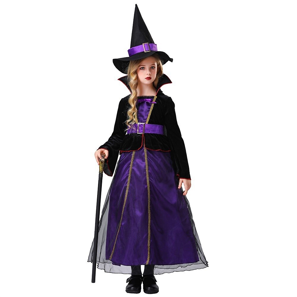 Girls' Witch Halloween Dress Cosplay Costume