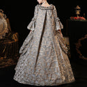 Rococo Floral Brocade Style Gown Robe à la Française - Retrorobe