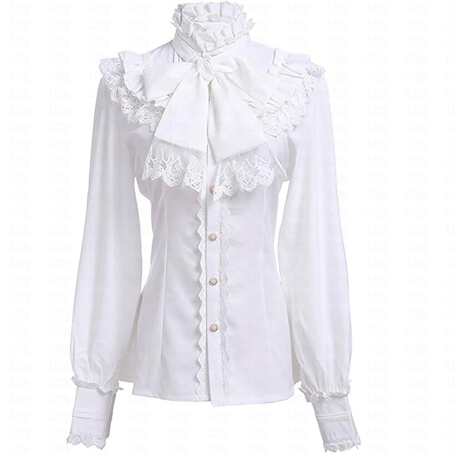 Retro Vintage Rococo Princess Style Ruffle Sleeve  Blouse