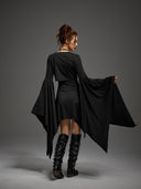 Women's Gothic Skeleton Bodysuit 3-Piece Halloween Costume Set